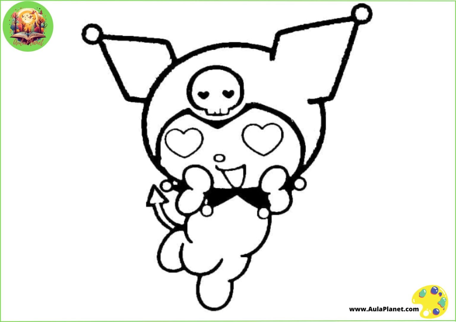 Desenhos da Kuromi para Colorir e Imprimir Gratuitamente
