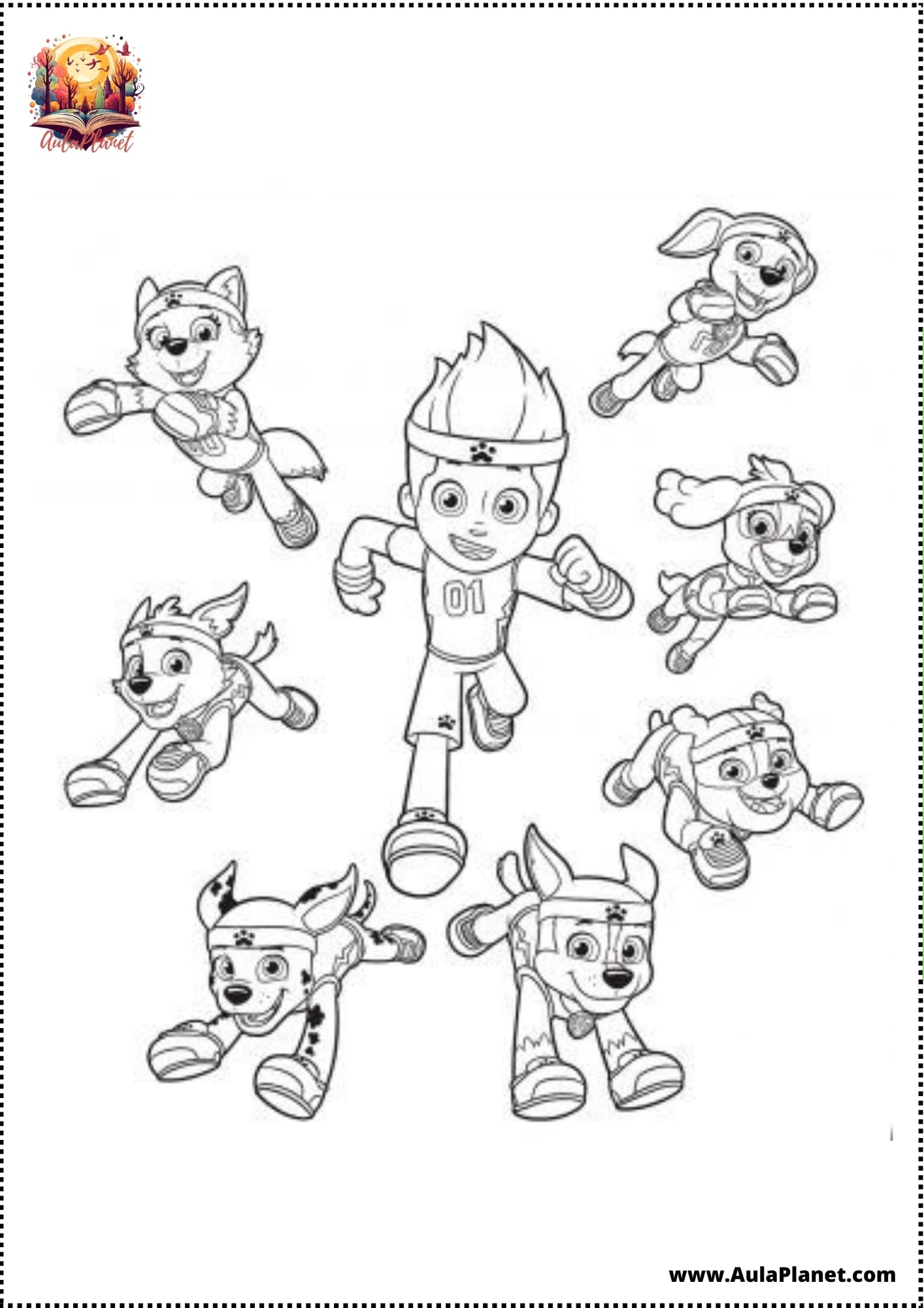 Patrulha Canina para Colorir