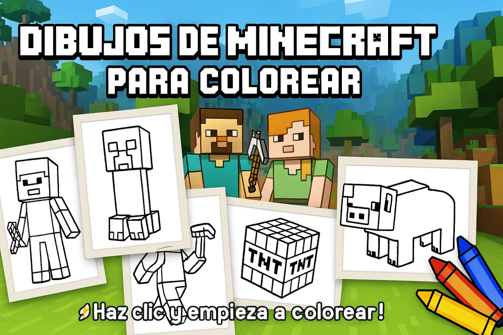 Dibujos de Minecraft para Colorear