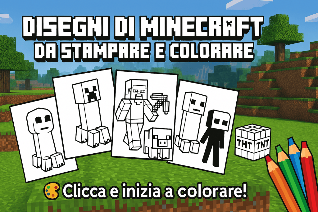 Disegni di Minecraft da Colorare