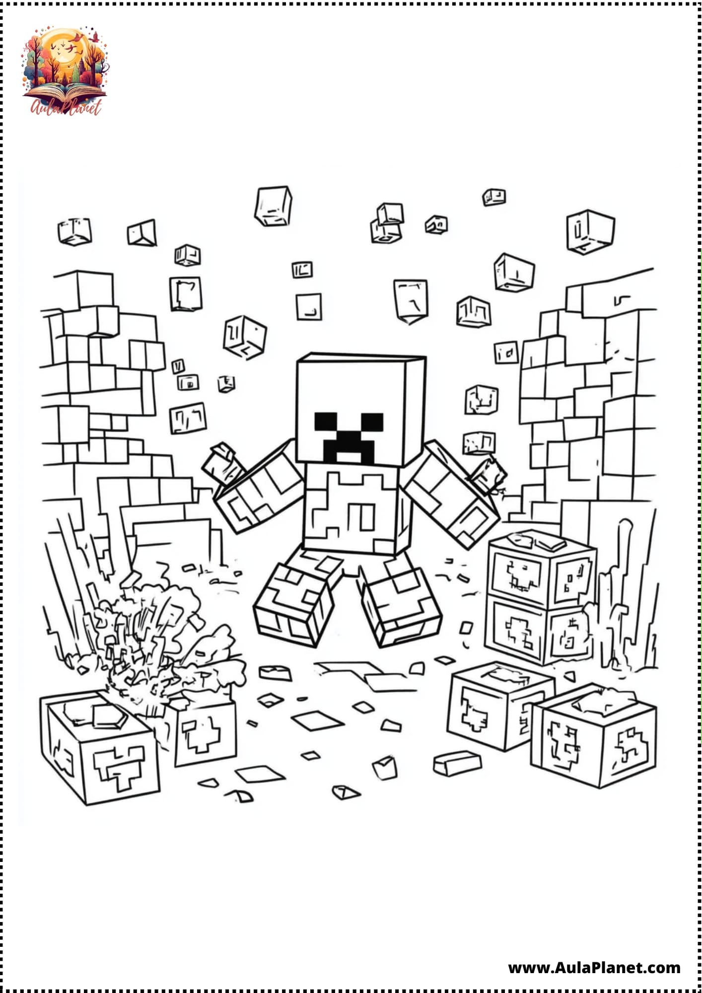 Disegni di Minecraft da Colorare e Stampare Gratis