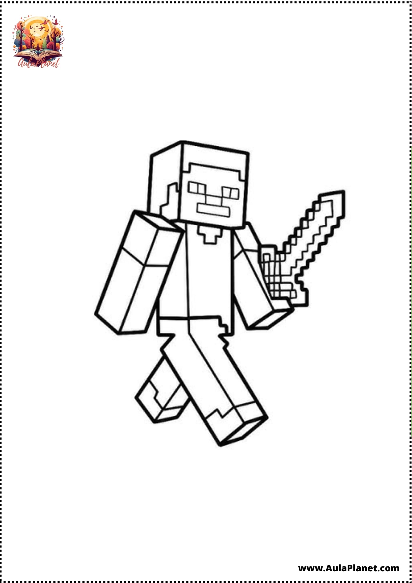 Disegni di Minecraft da Colorare e Stampare Gratis