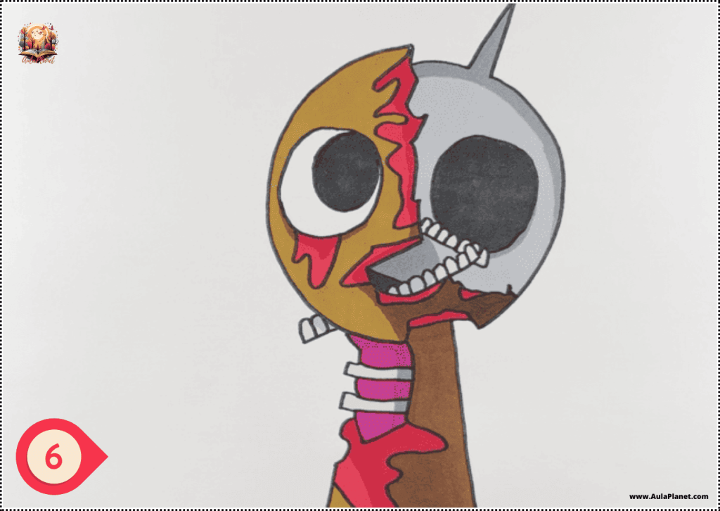 How to Draw Brud Phase 3 Sprunki – Step 6