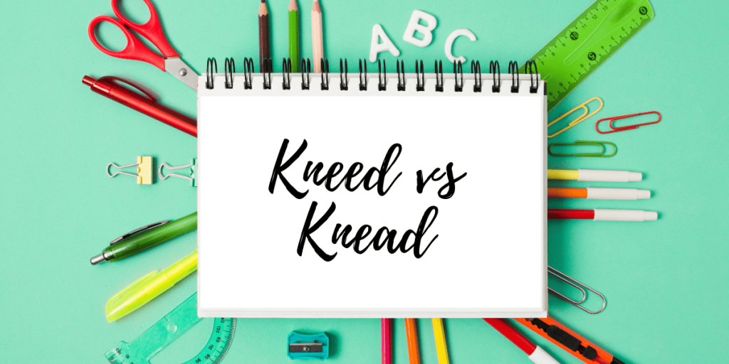Kneed vs Knead