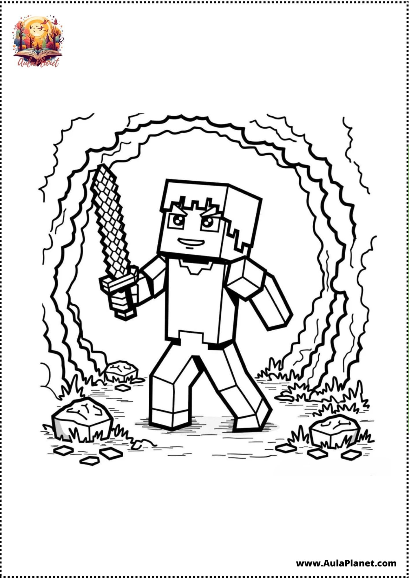 Kolorowanki Minecraft