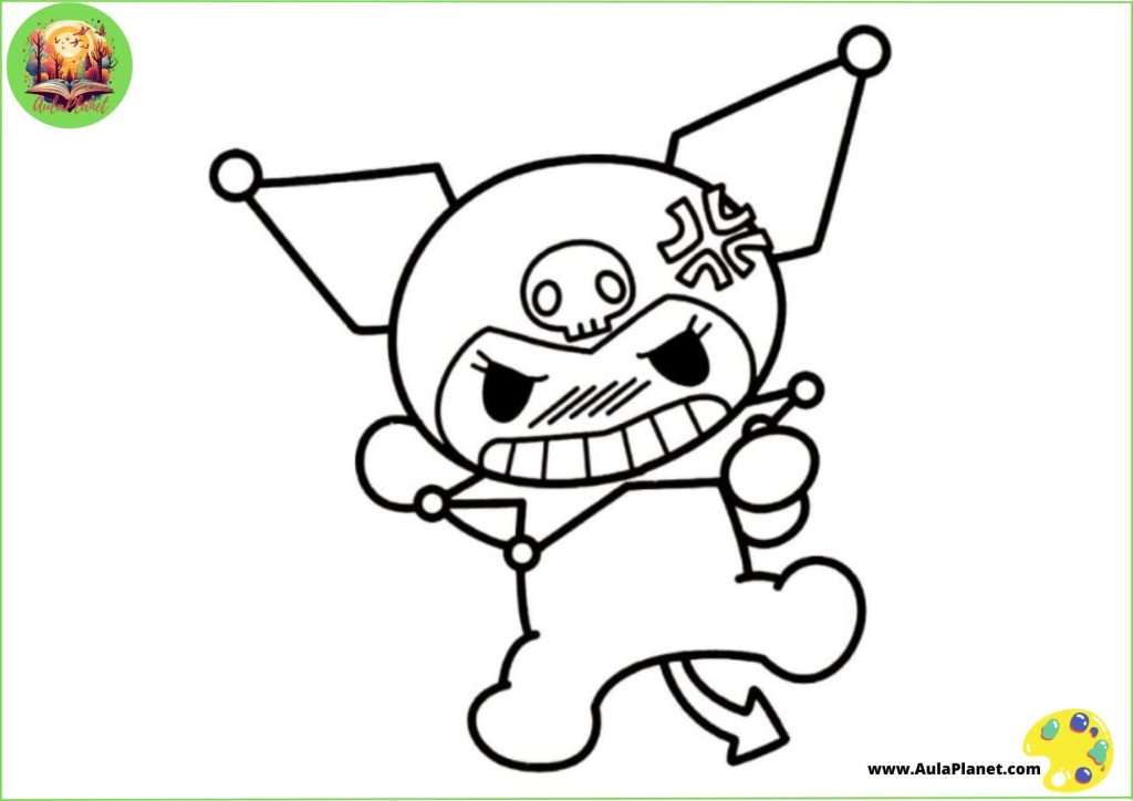 Kuromi Coloring Pages