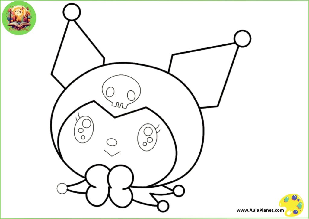 Kuromi Coloring Pages