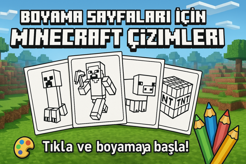 Minecraft Boyama Sayfaları