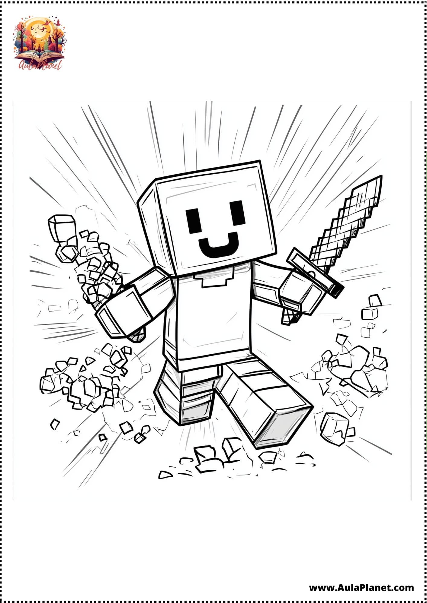 Minecraft Boyama Sayfaları