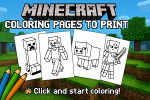 Minecraft Coloring Pages