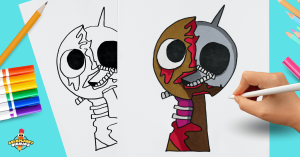 Wie man Brud Phase 3 zeichnet Incredibox Sprunki