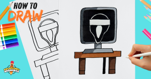 Wie man Mr. Fun Computer Phase 3 zeichnet Incredibox Sprunki