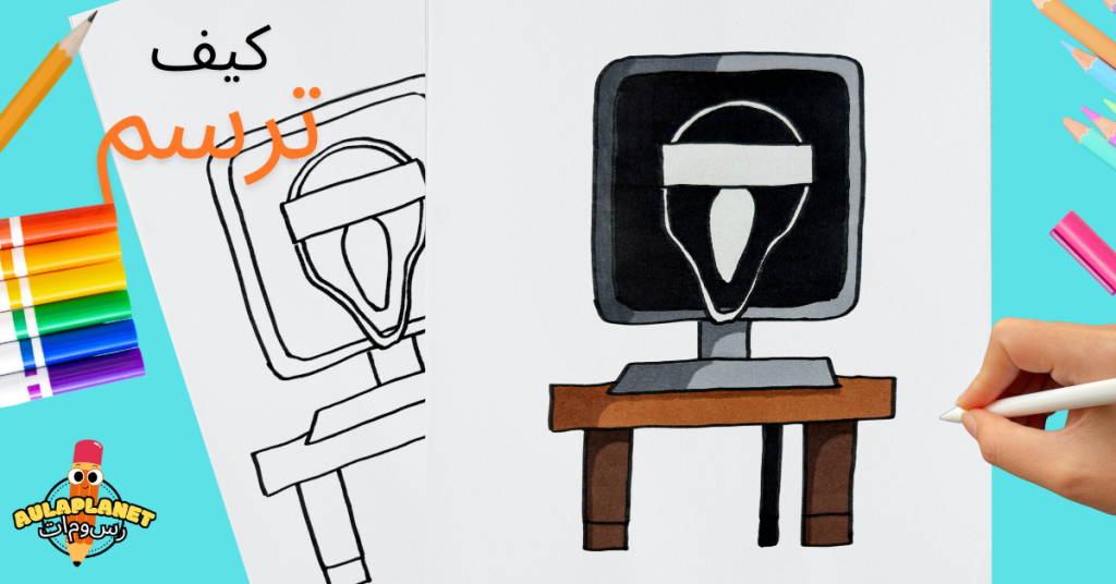 كيفية رسم Mr Fun Computer المرحلة 3 خطوة بخطوة Incredibox Sprunki