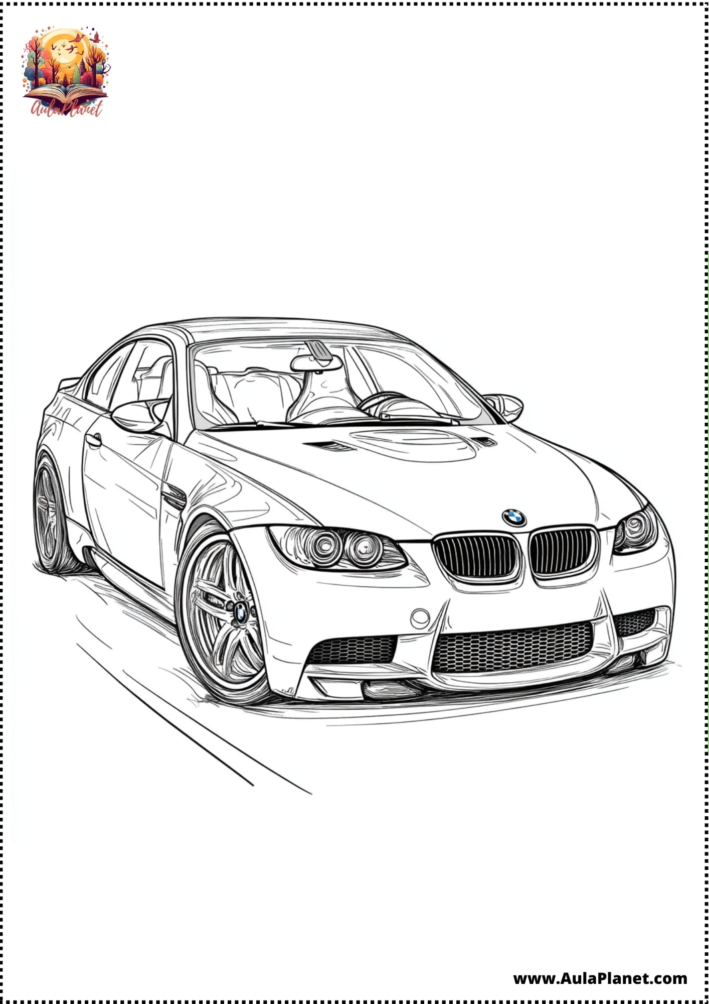 Auto Ausmalbilder