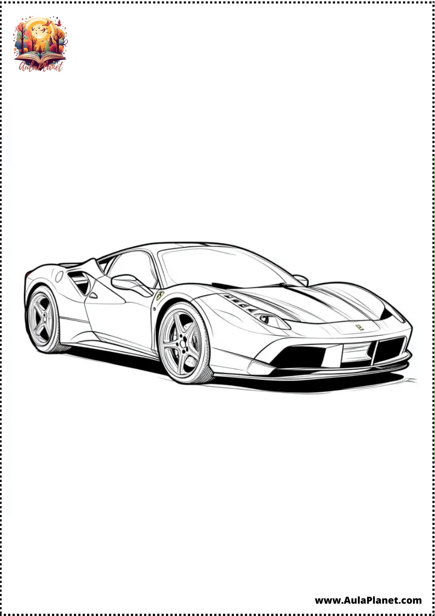 Auto Ausmalbilder