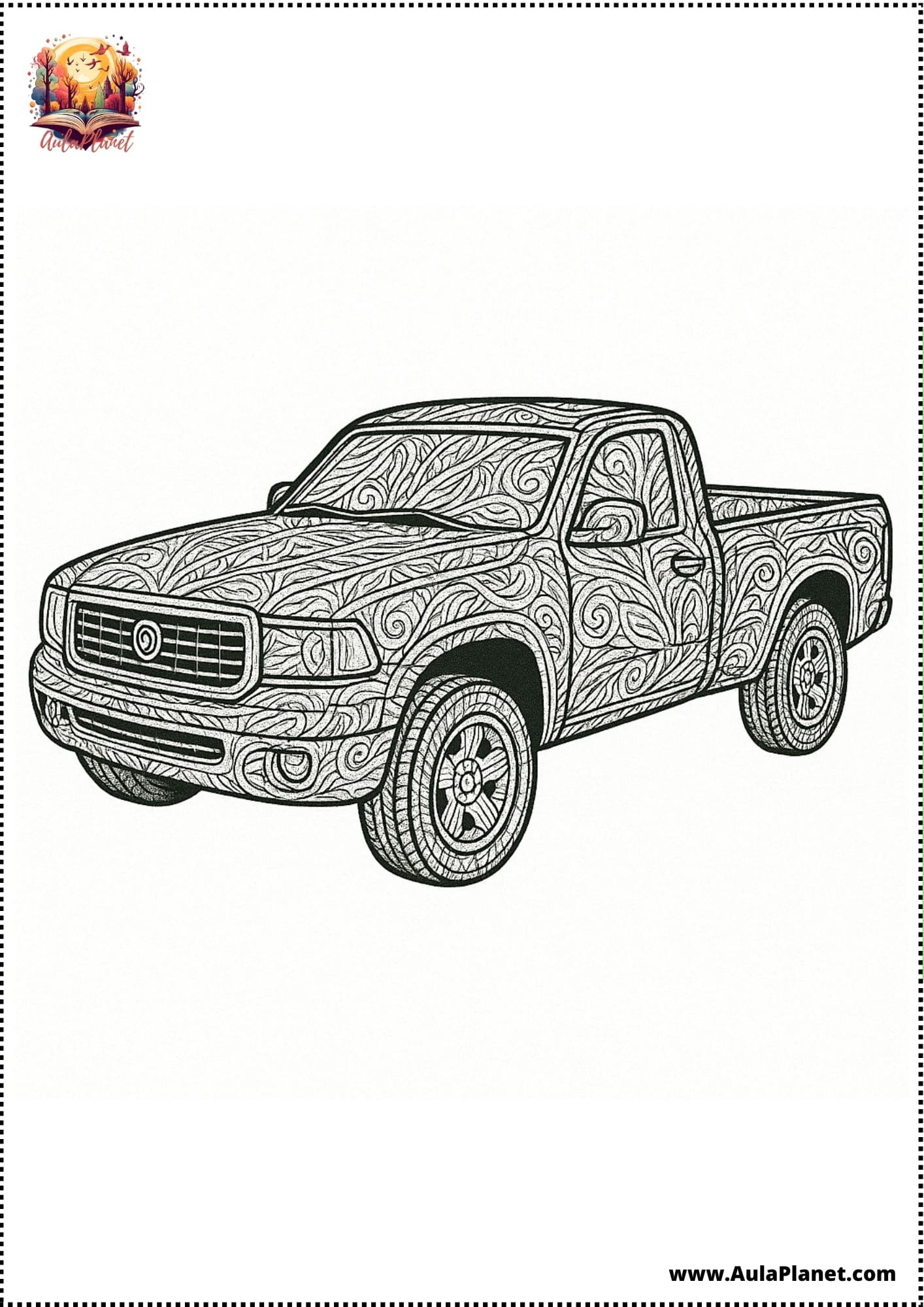 Car Mandalas to Color