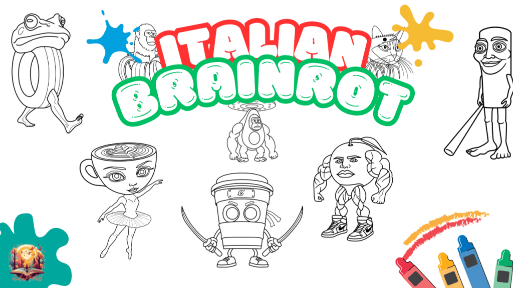 Desenhos para Colorir de Italian Brainrot