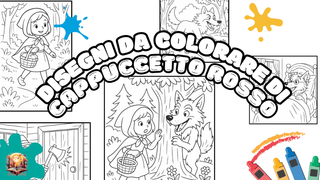Disegni da Colorare di Cappuccetto Rosso