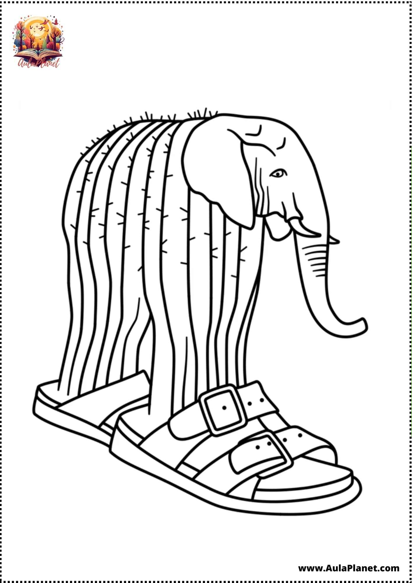 Italian Brainrot Coloring Pages LIRILI LARILA