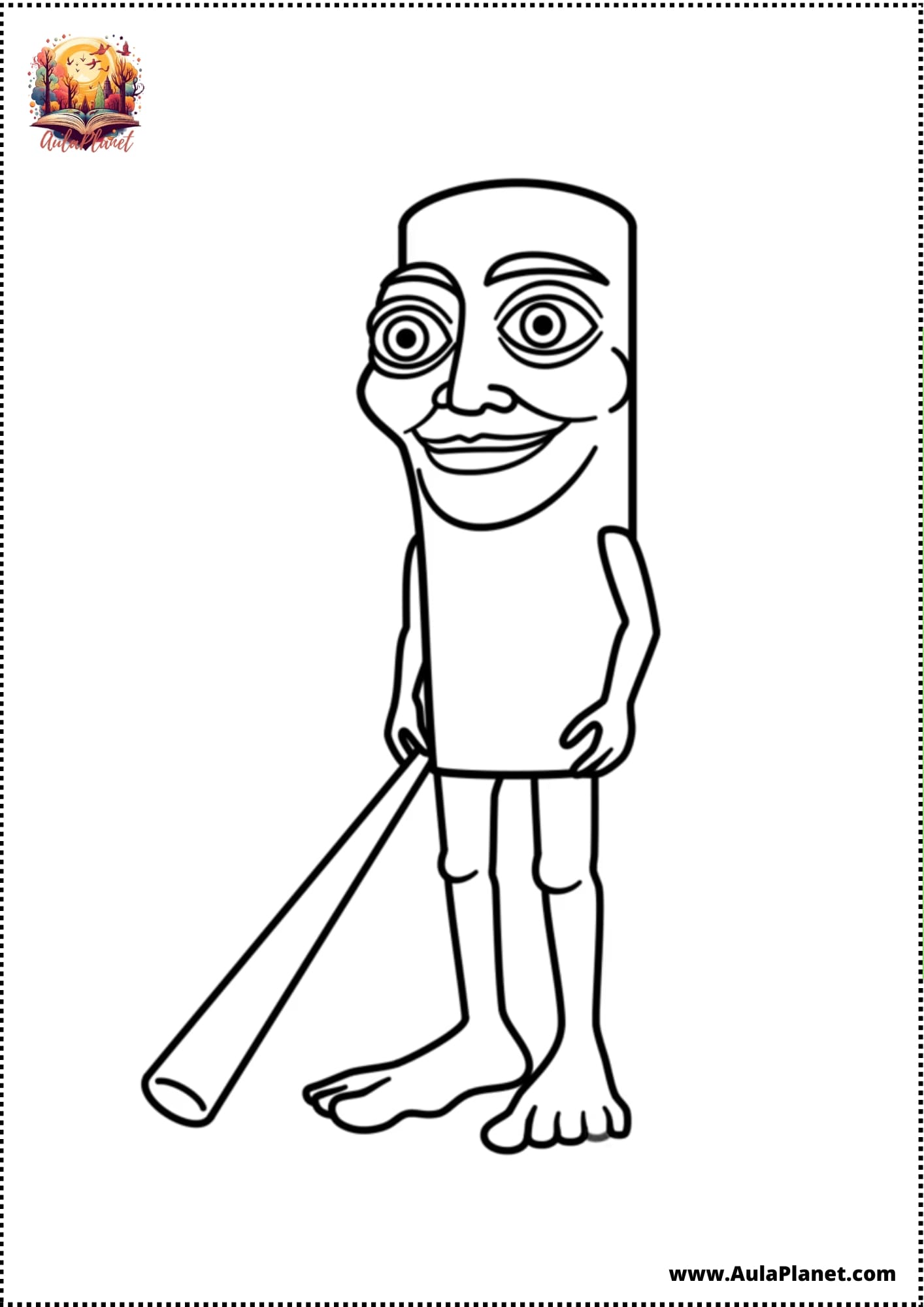 Italian Brainrot Coloring Pages TUNG TUNG TUNG SAHUR