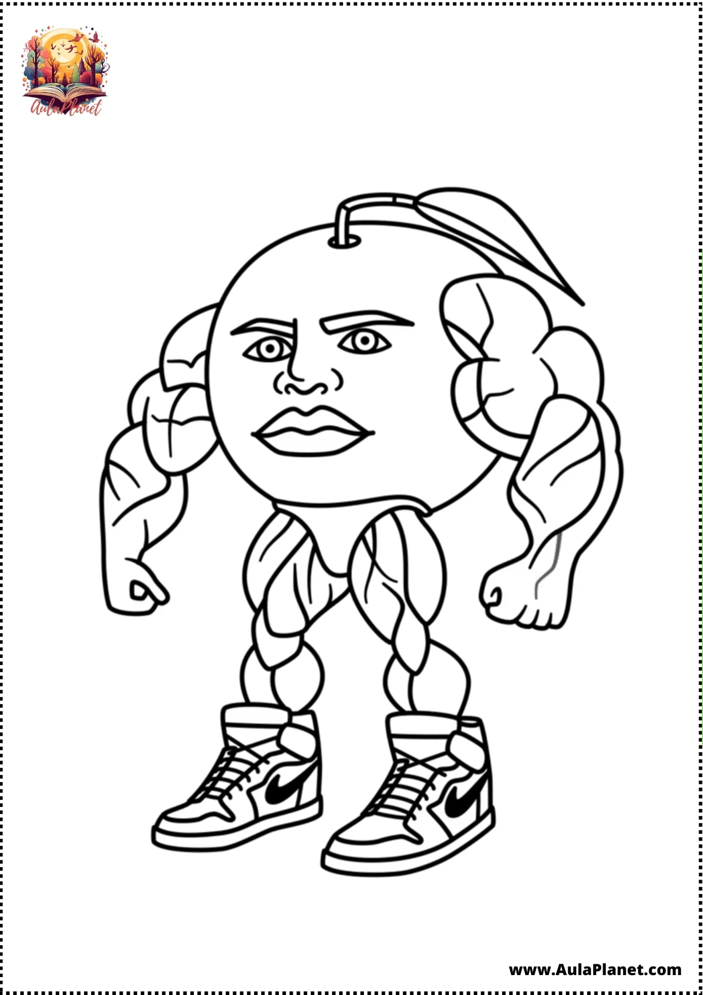 Italian Brainrot Coloring Pages UDIN DIN DIN DIN DUN