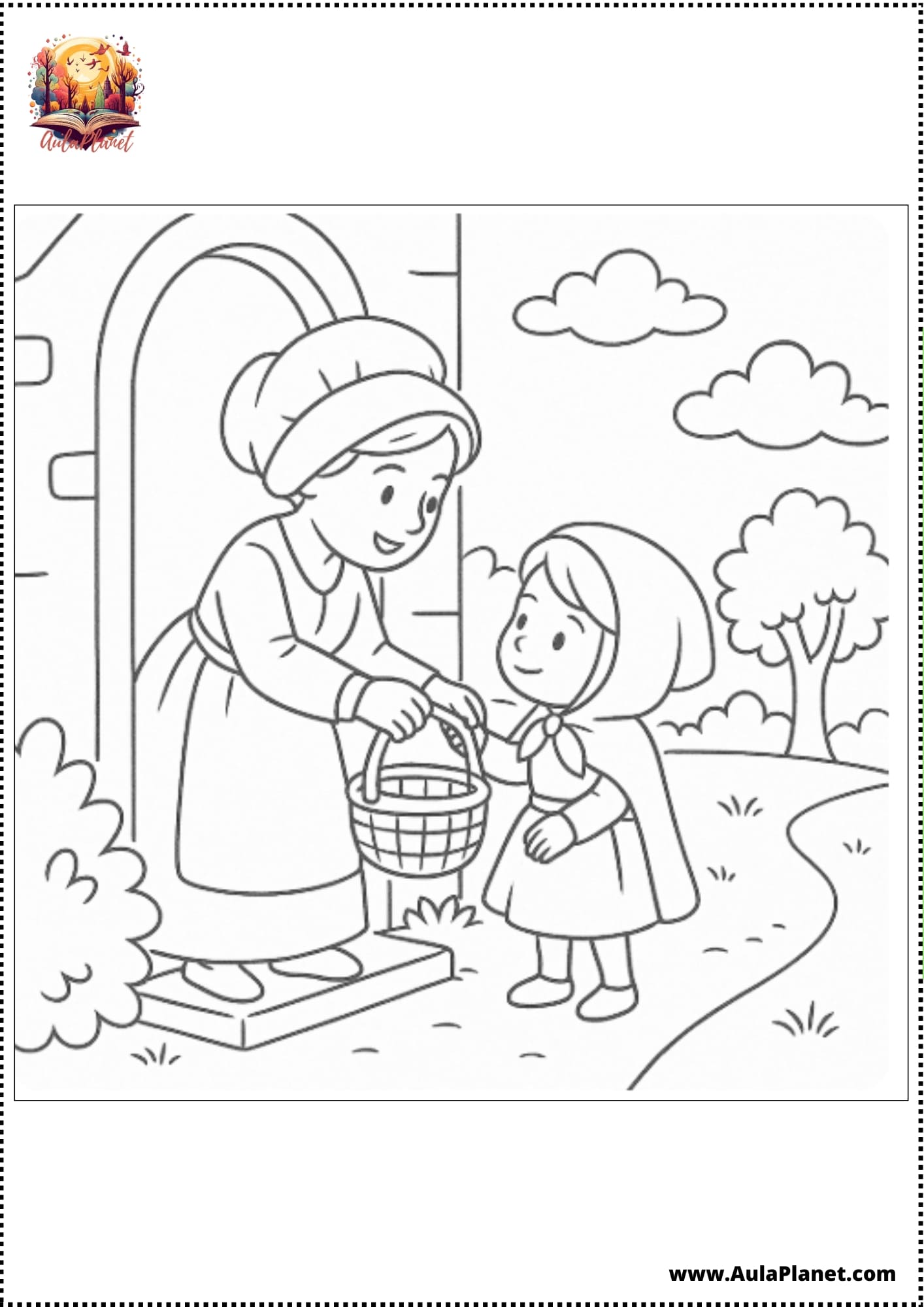 Little Red Riding Hood Coloring Pages