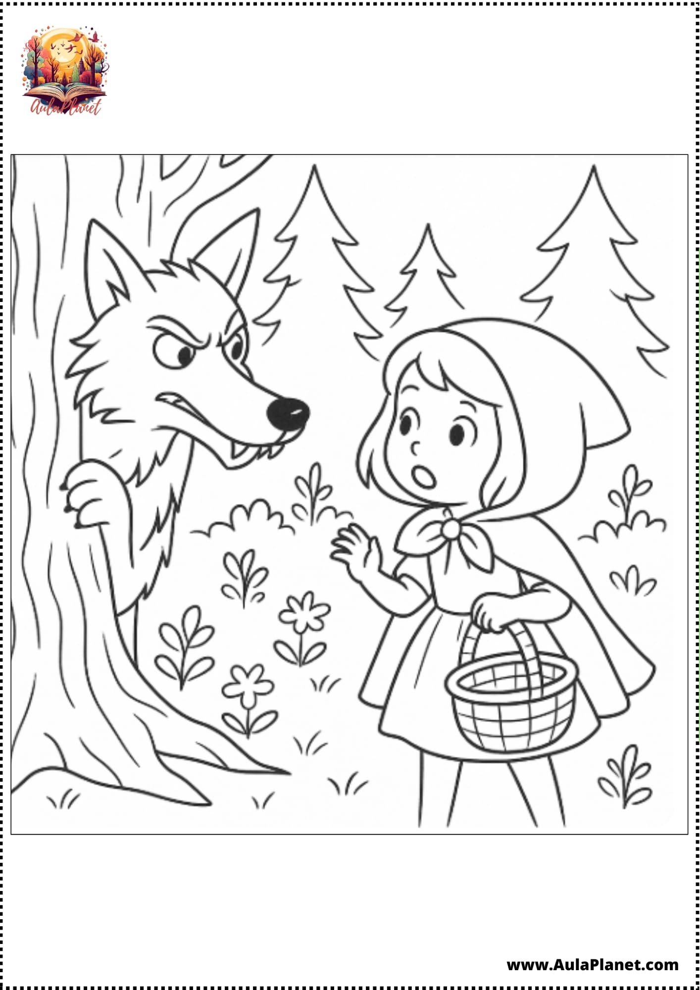Little Red Riding Hood Coloring Pages