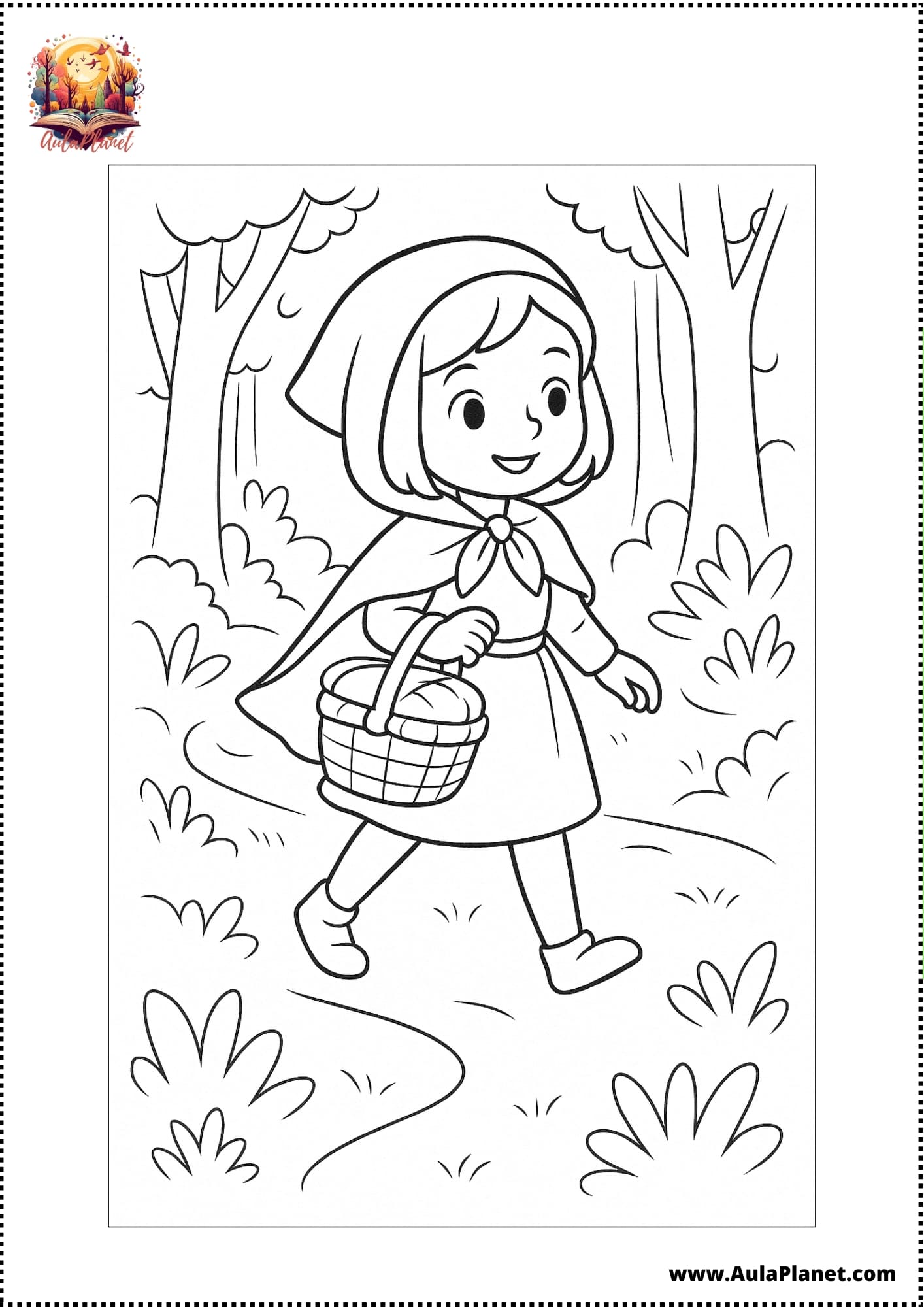 Little Red Riding Hood Coloring Pages