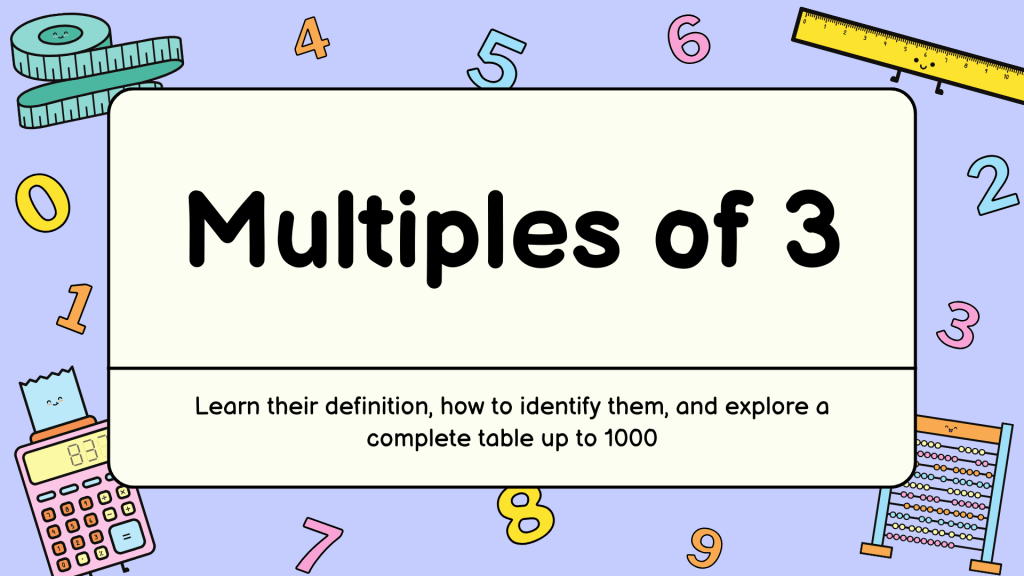 Multiples of 3
