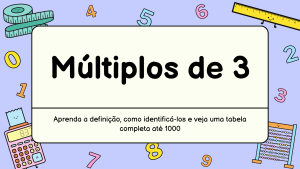 Múltiplos de 3