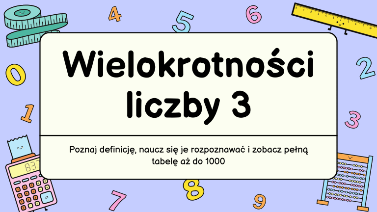 Wielokrotności liczby 3: definicja i przykłady do 1000 | AulaPlanet