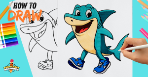 Come Disegnare Tralalero Tralala in Stile Disney – Tutorial Passo Dopo Passo