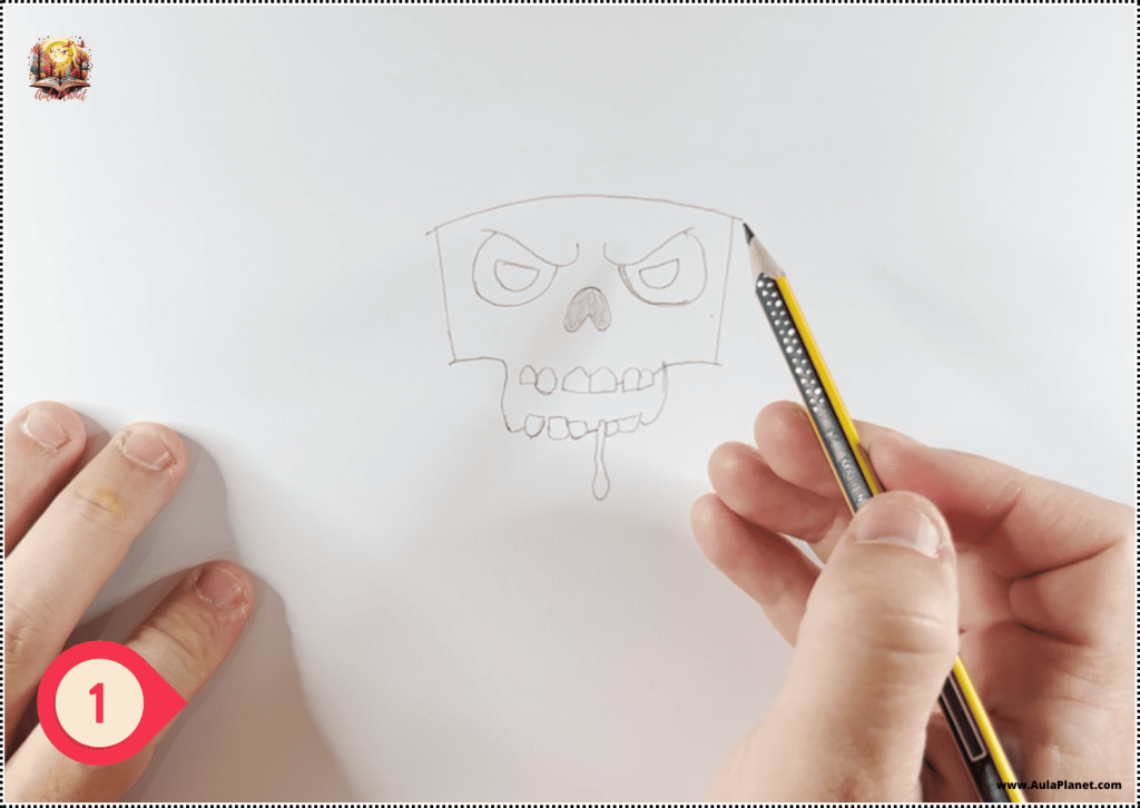 Cómo Dibujar a Cappucino Assassino Zombie Paso 1