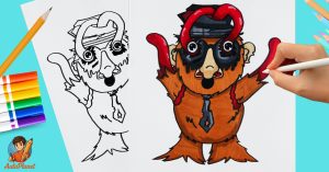 Cómo Dibujar a Sprunki Matteo Lavacanita Fase 3 Brainrot Italiano