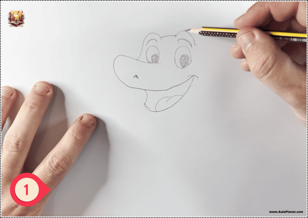 Como desenhar o Tralalero Tralala no estilo Disney - Passo 1