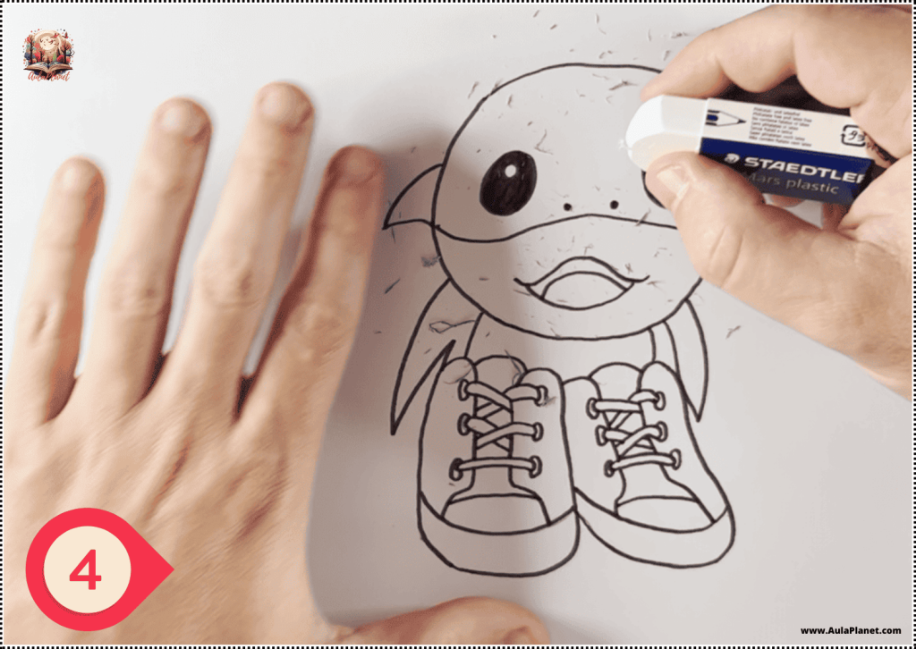 Cómo dibujar a Baby Tralalero Tralala Paso 4