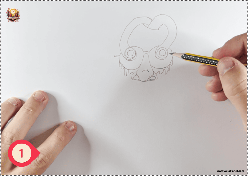 Como dibujar a Sprunki Matteo Lavacanita Fase 3 Paso 1