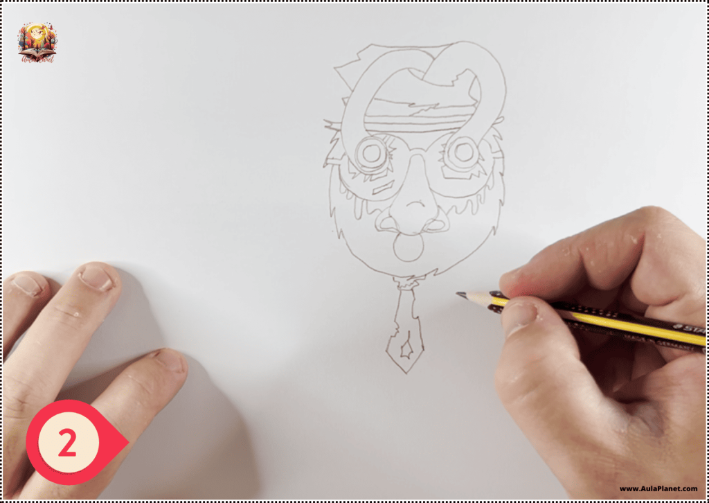 Como dibujar a Sprunki Matteo Lavacanita Fase 3 Paso 2