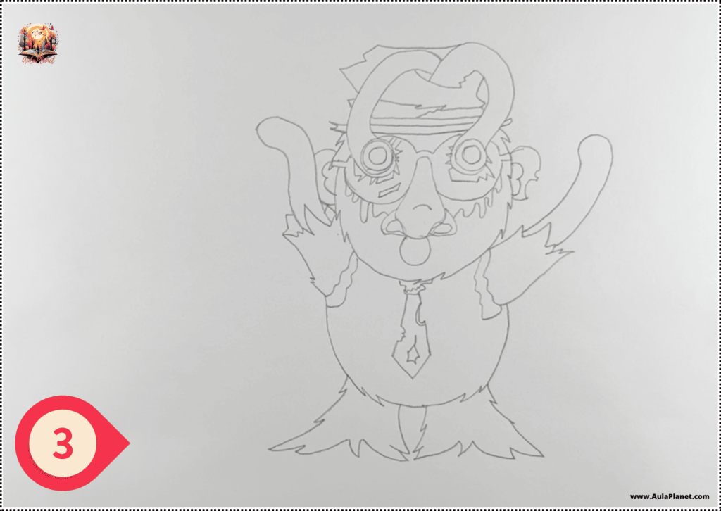 Como dibujar a Sprunki Matteo Lavacanita Fase 3 Paso 3