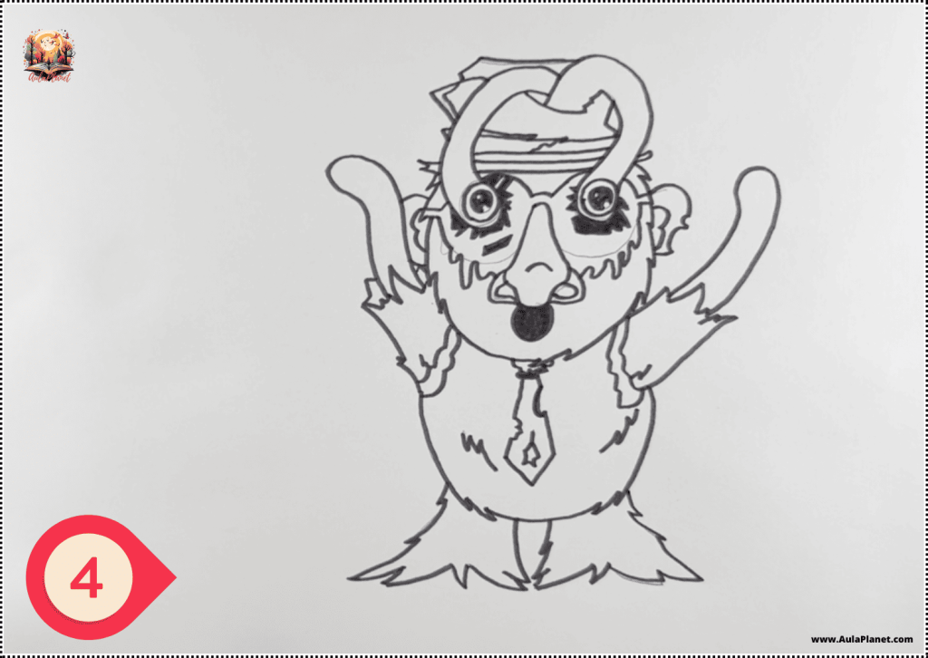 Como dibujar a Sprunki Matteo Lavacanita Fase 3 Paso 4