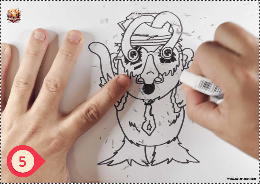 Como dibujar a Sprunki Matteo Lavacanita Fase 3 Paso 5
