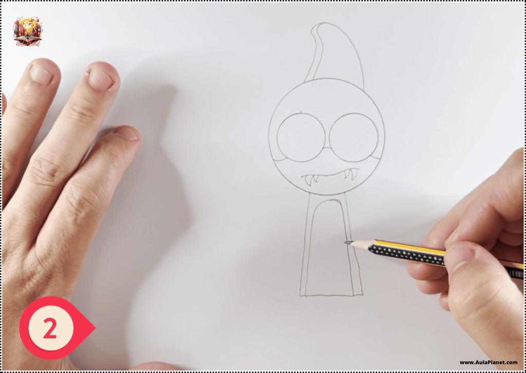 Cómo dibujar a Sprunki Tralalero Tralala Paso 2