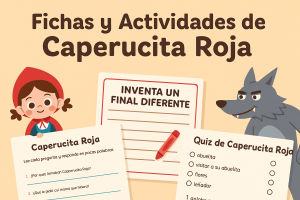 Fichas y Actividades de Caperucita Roja