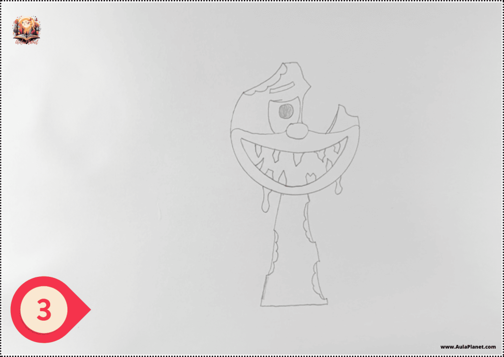 How to Draw Gummy Bear Phase 3 Step 3