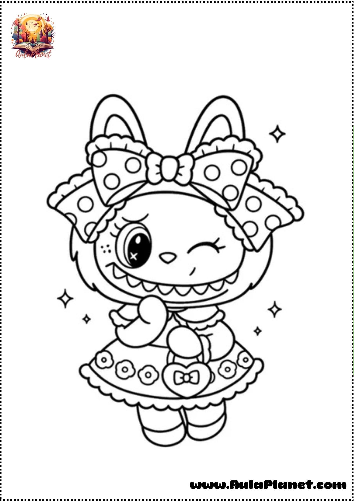 Labubu para Colorear