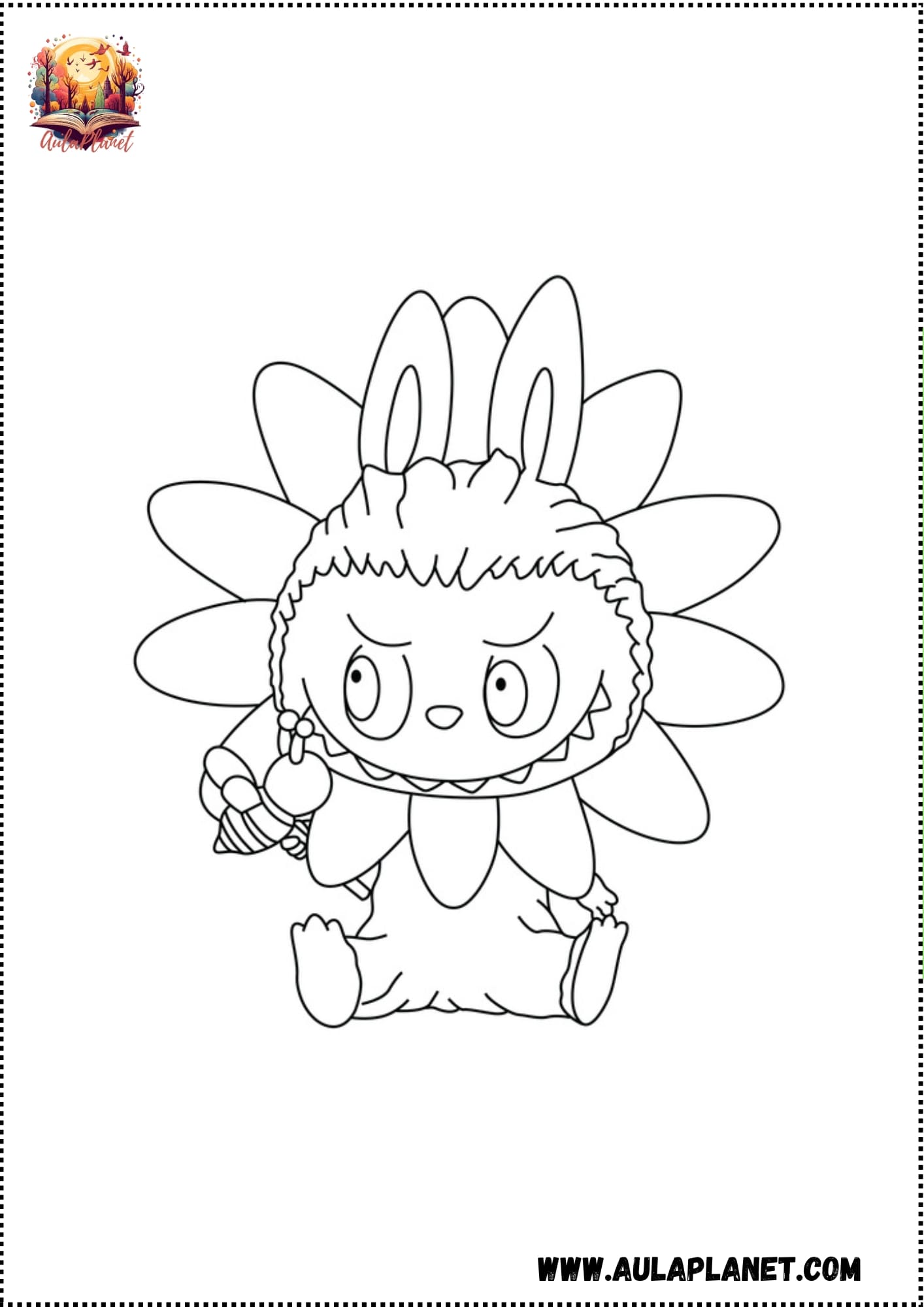 Labubu para Colorear