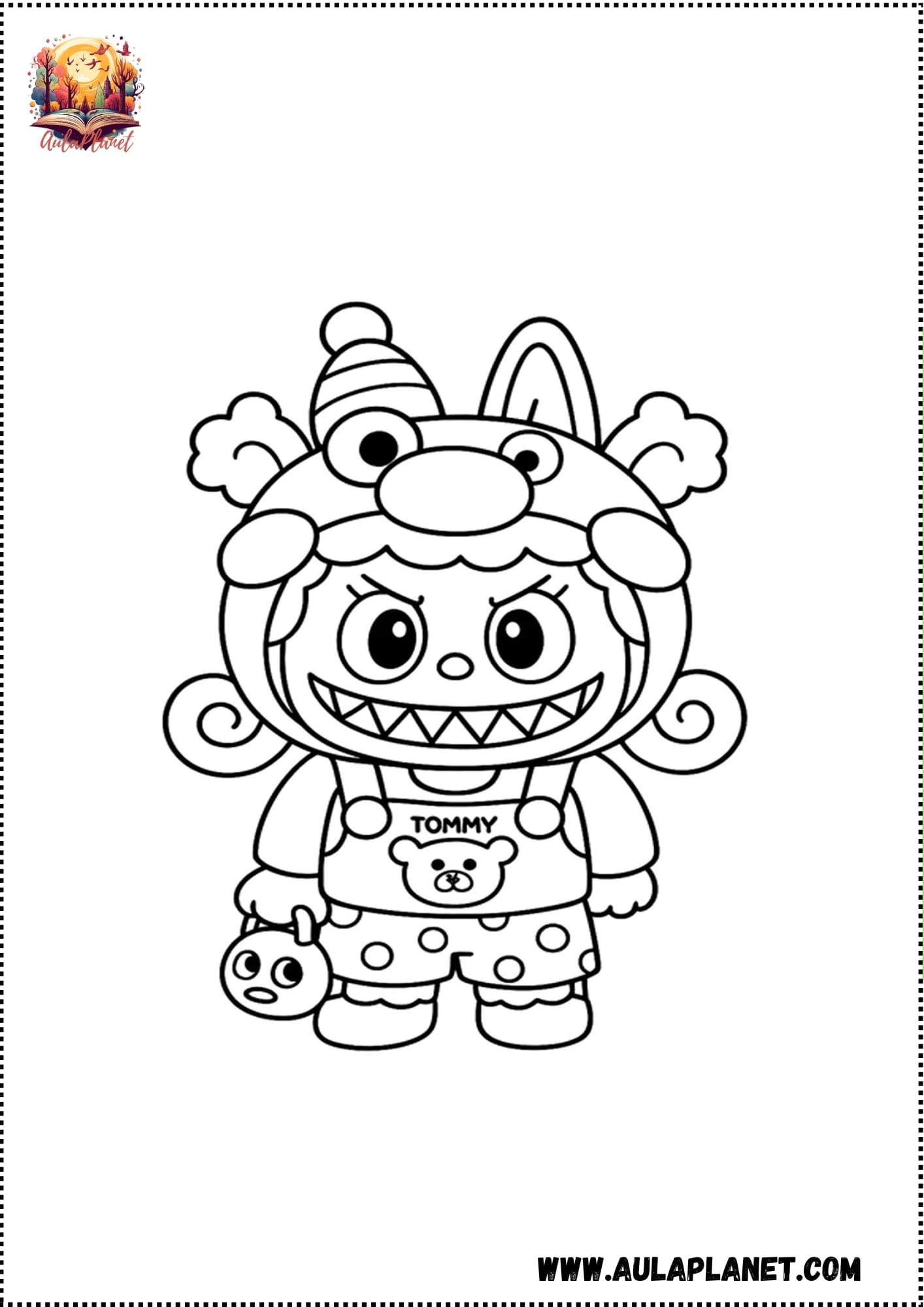 Labubu para Colorear