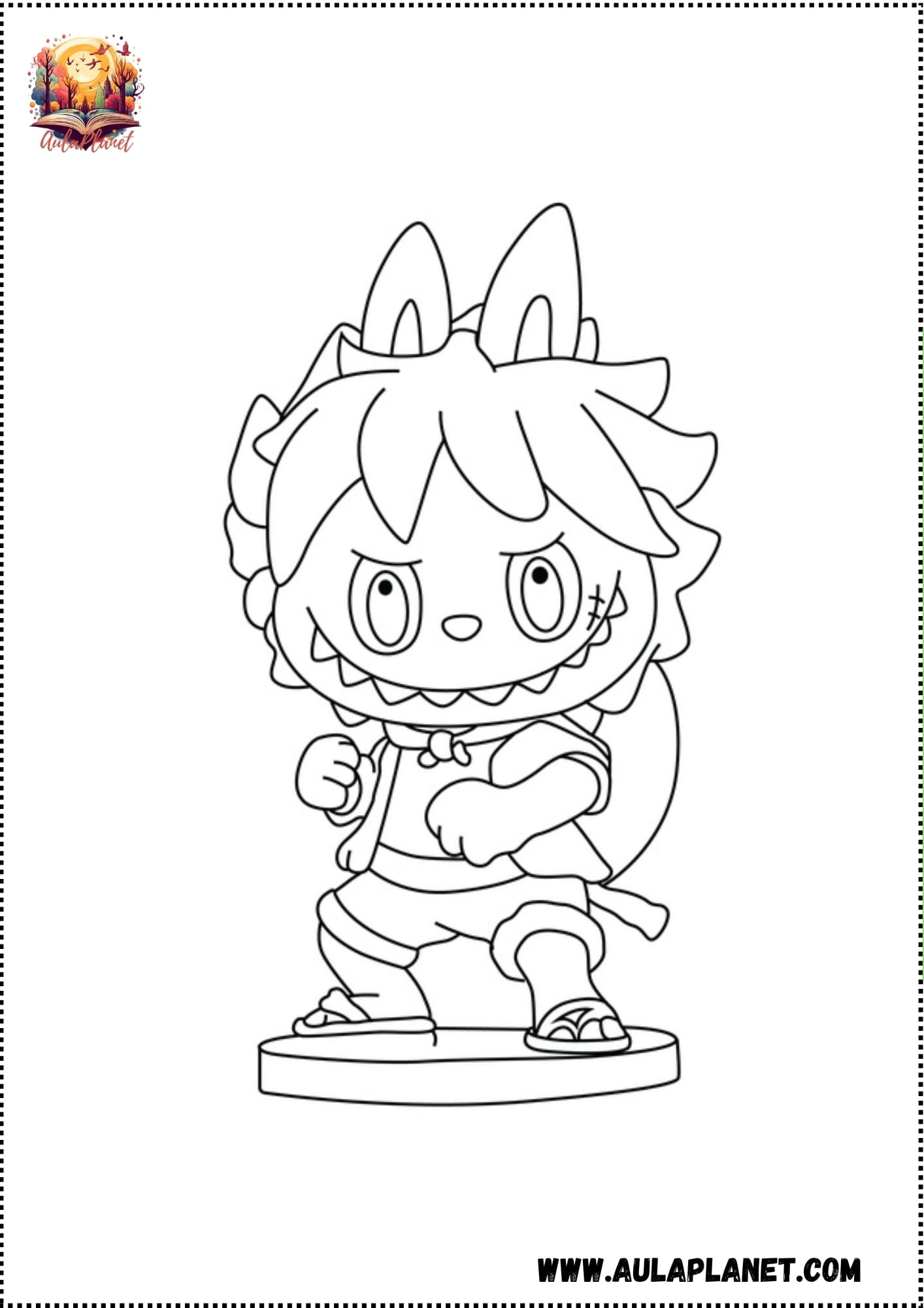 Labubu para Colorear