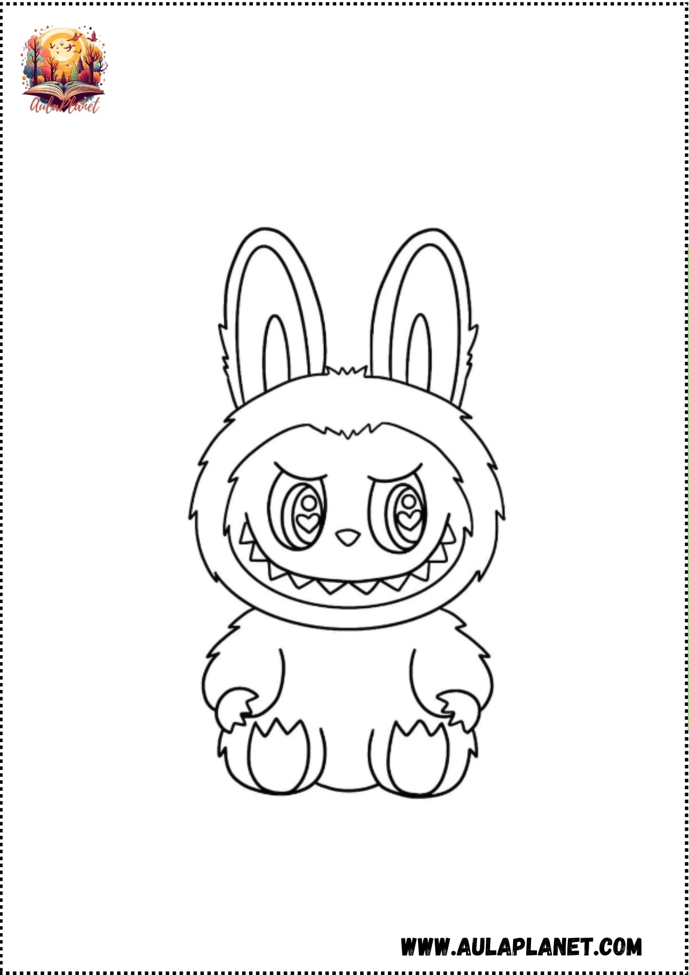 Labubu para Colorear