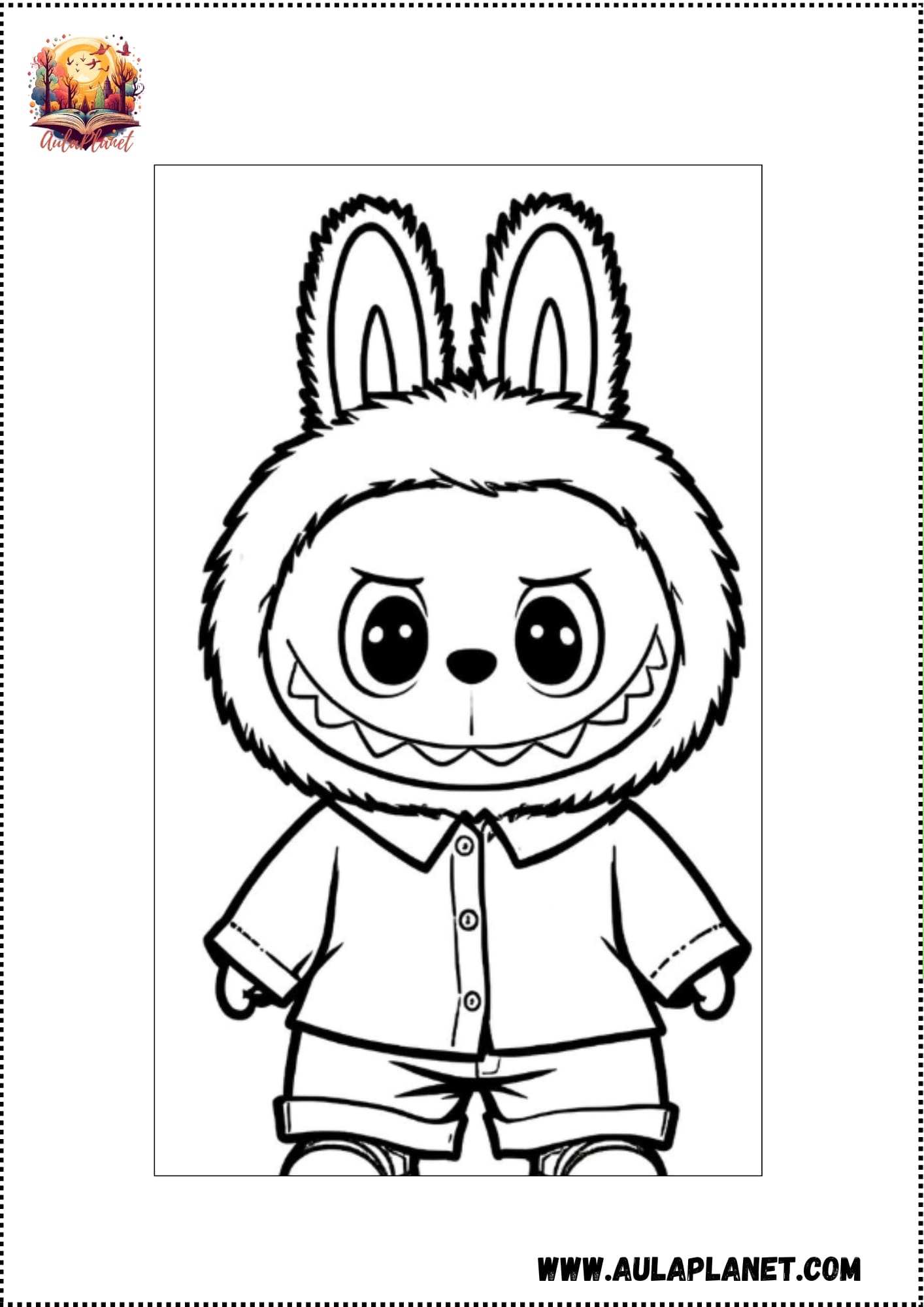 Labubu para Colorear